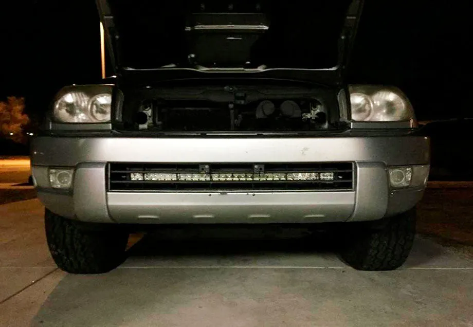 03-09 Toyota 4Runner 32" Lower Bumper Hidden Led Light Bar Brackets Kit