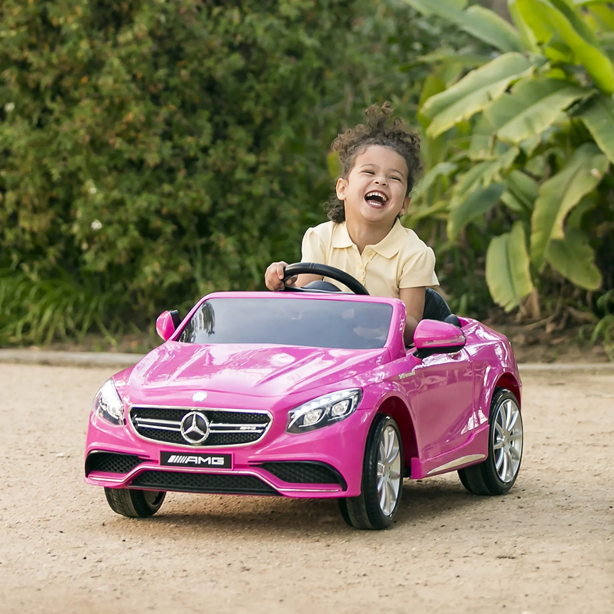 12V Kids Licensed Mercedes-Benz S63 Coupe Ride-On Car w/ Parent Control