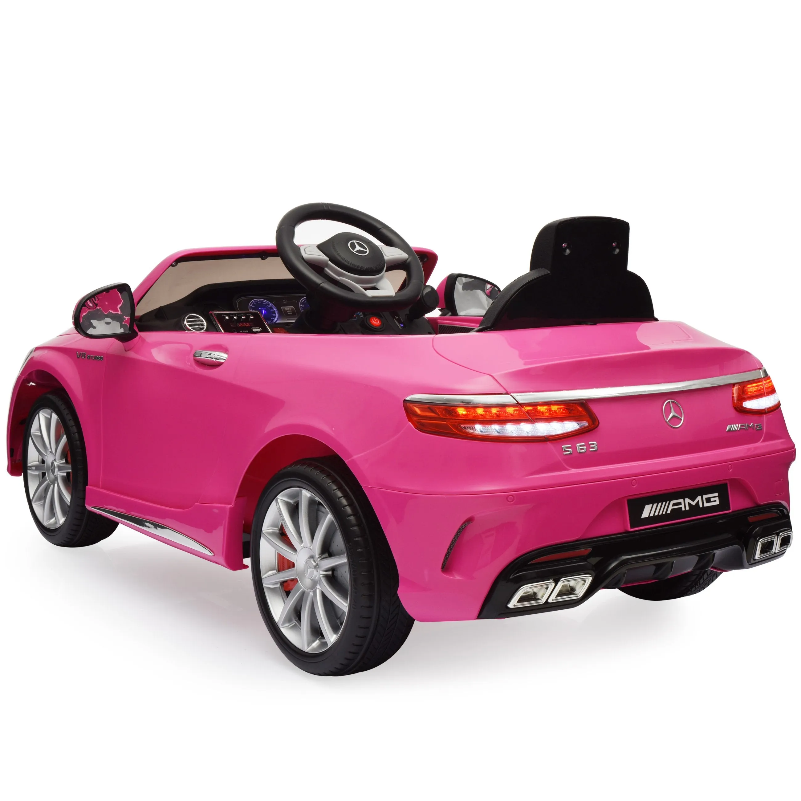 12V Kids Licensed Mercedes-Benz S63 Coupe Ride-On Car w/ Parent Control