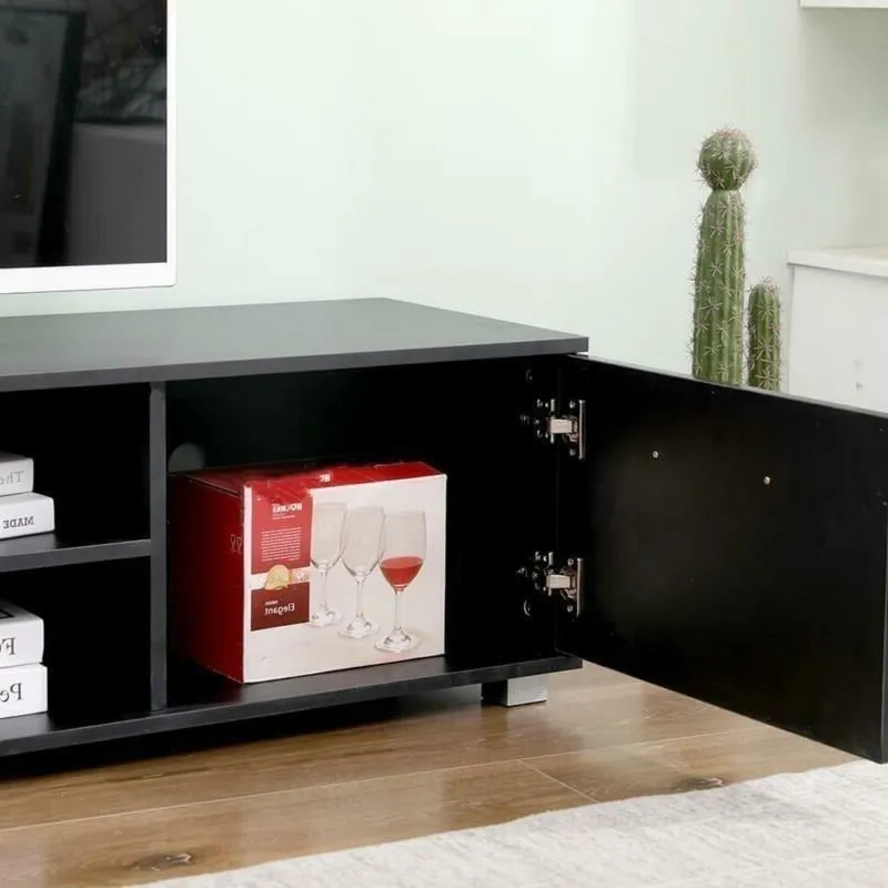 2 Doors 2 Open Shelves Modern Wide TV Unit