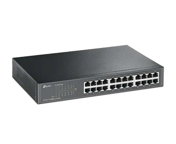 24-port 10/100Mbps Ethernet Switch, Desktop/Rackmount