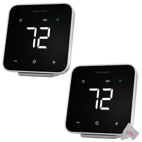 2x Honeywell Home D6 Pro Wi-Fi Controller Programmable Thermostat Compatible with Most Major Brands and Models