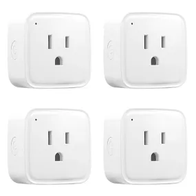 4 Pack: iTD Gear Smart Wifi Plug Compatible with Amazon Alexa & Google Assistant