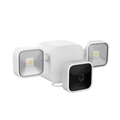 Amazon Blink Wireless HD Smart Security Camera and Floodlight Mount - White