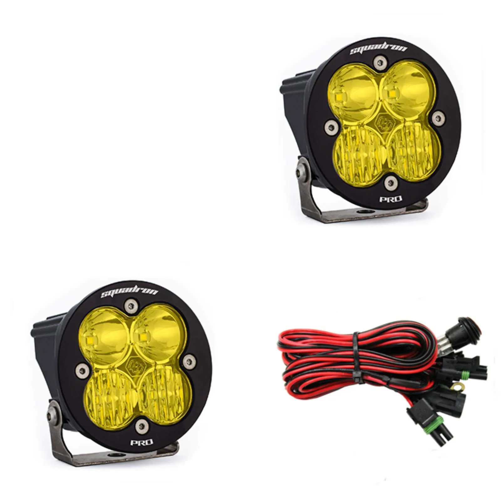 Baja Designs Squadron-R Pro, Pair Driving/Combo LED Amber