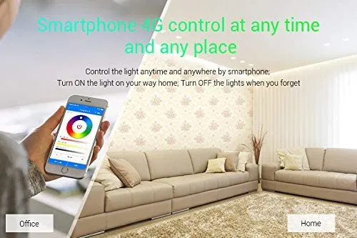 BTF-LIGHTING 5in1 WB5 2.4GHz WiFi LED Controller Compatible with Alexa Google Home Smart Life APP/Tuya Smart APP Control for Monochrome RGB RGBW WW CW RGBCCT LED Strip