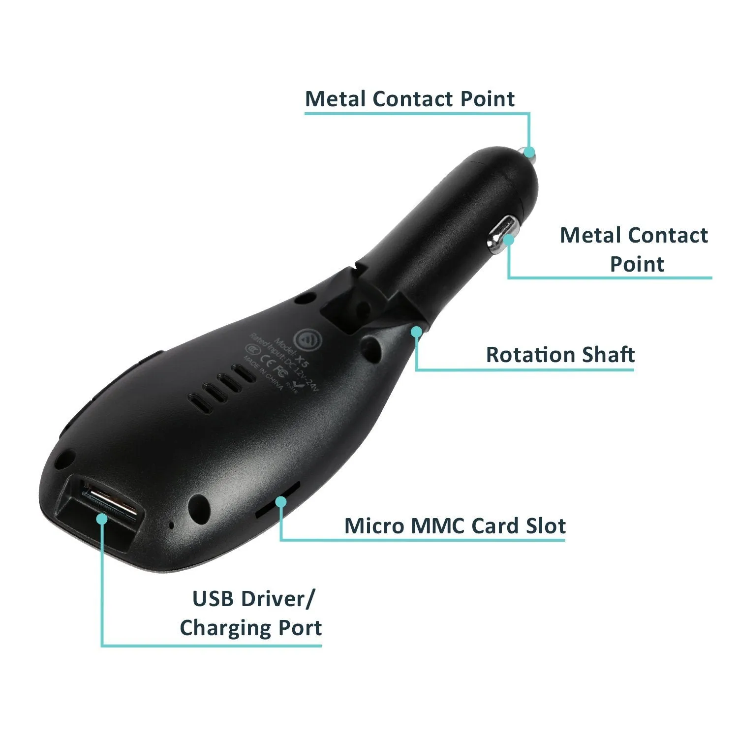 Car FM Wireless Transmitter USB Charge