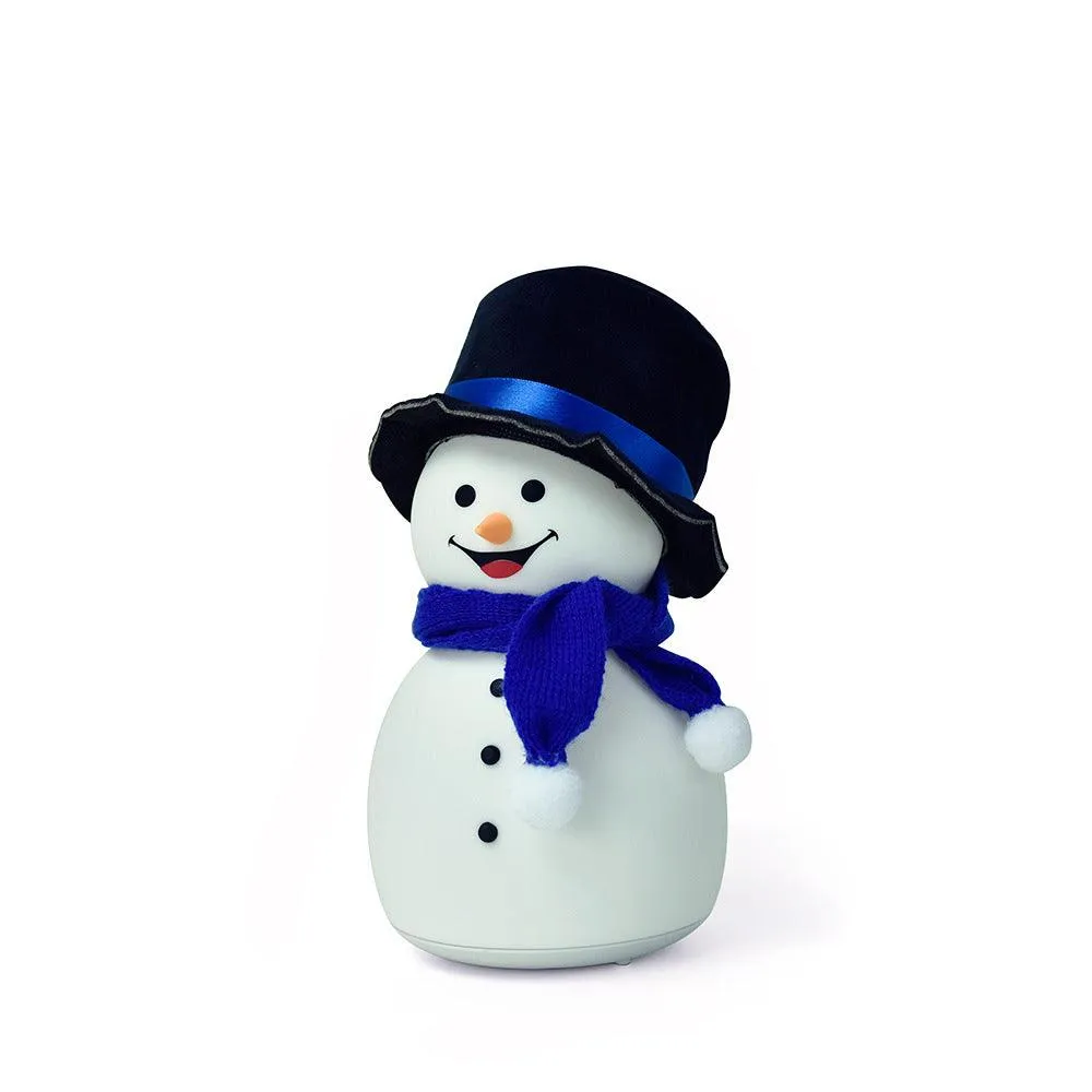 Christmas Snowman Music Night Light Rechargeable Portable Cute Silicone