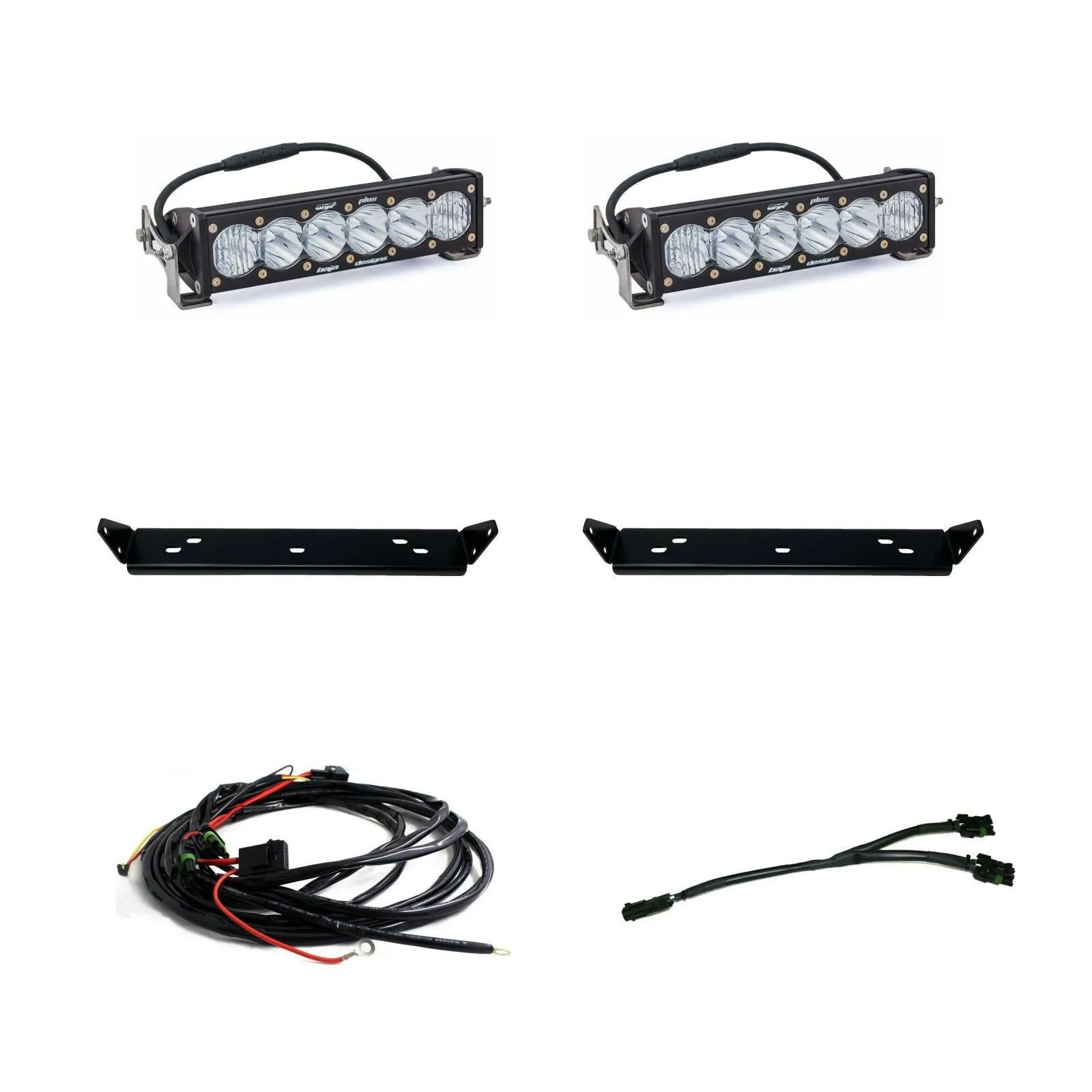 Ford OnX6  10 Inch Dual Behind Grille Light Bar Kit - Ford 2021-22 F-150; NOTE: Raptor