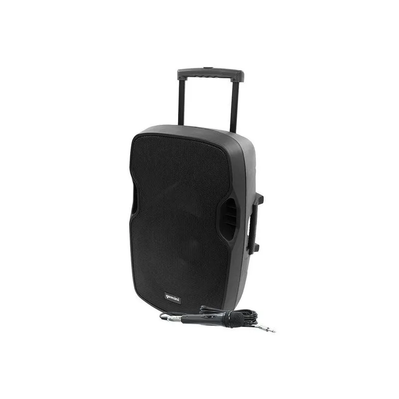 Gemini AS-15TOGO Portable Active Bluetooth Powered PA Loudspeaker w/500W Class AB Amplifier - 15"