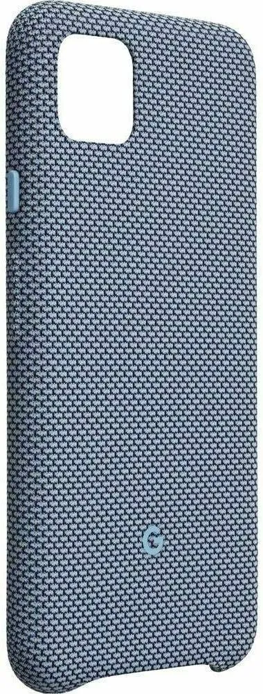 Genuine Google Pixel 4 Case Cover Fabric Blue-ish GA01283