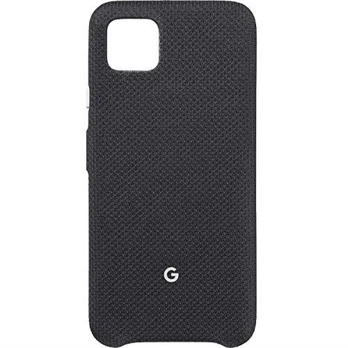 Genuine Google Pixel 4 Case Cover Fabric Just Black GA01280