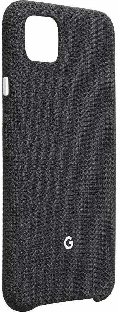 Genuine Google Pixel 4 Case Cover Fabric Just Black GA01280