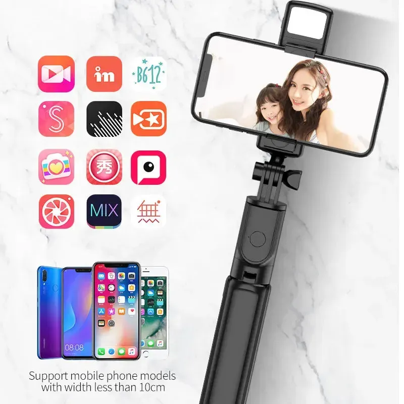 High Quality Selfie Stick/Tripod With Bluetooth Remote: Ideal for Phones, Go Pro's and more