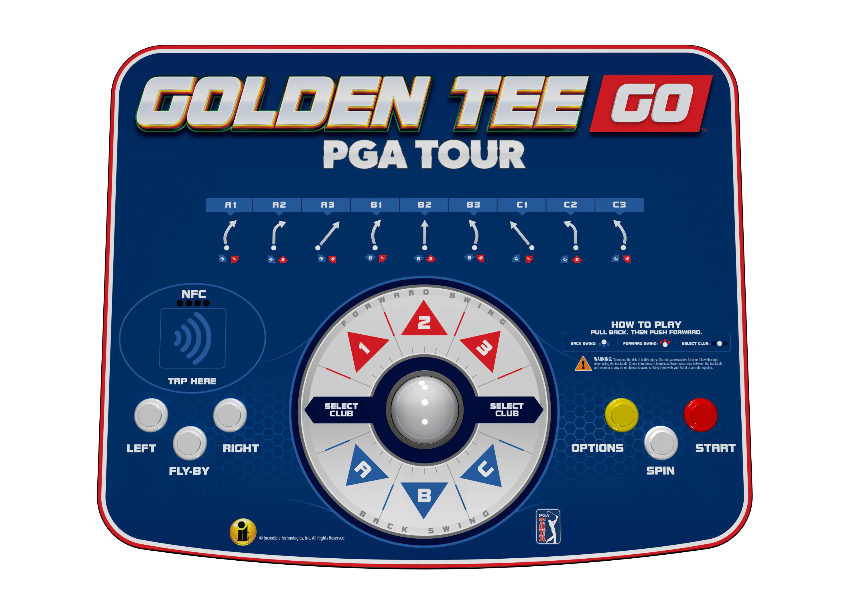 Incredible Technologies Golden Tee Go PGA TOUR Edition