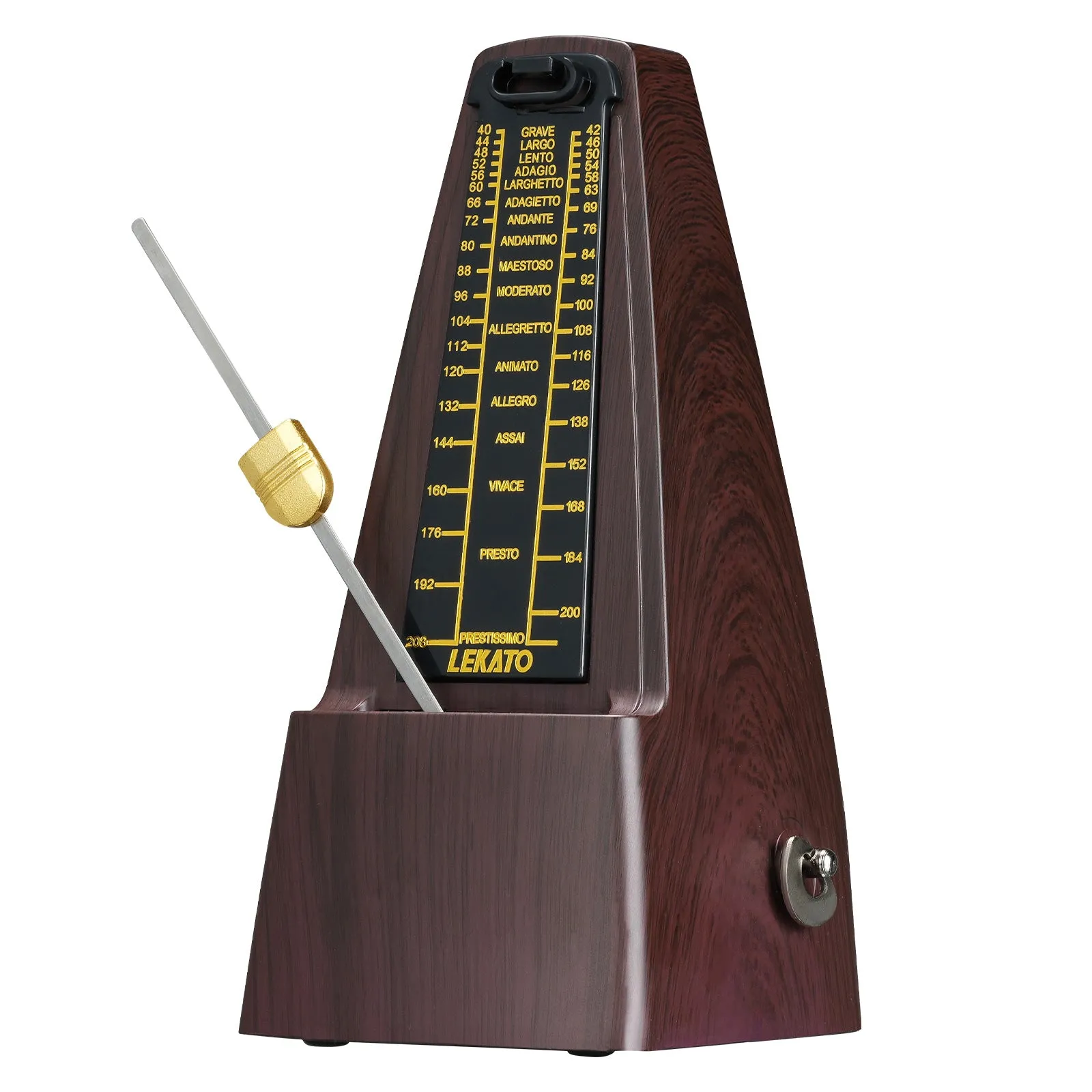 LEKATO L-350 Mechanical Metronome Track Beat Tempo