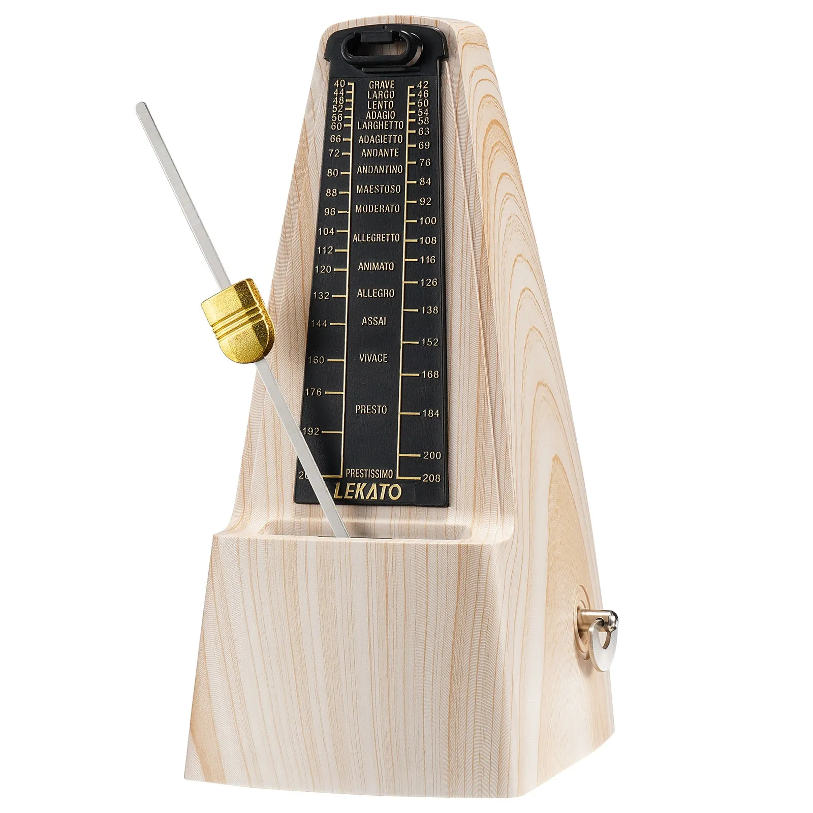 LEKATO L-350 Mechanical Metronome Track Beat Tempo