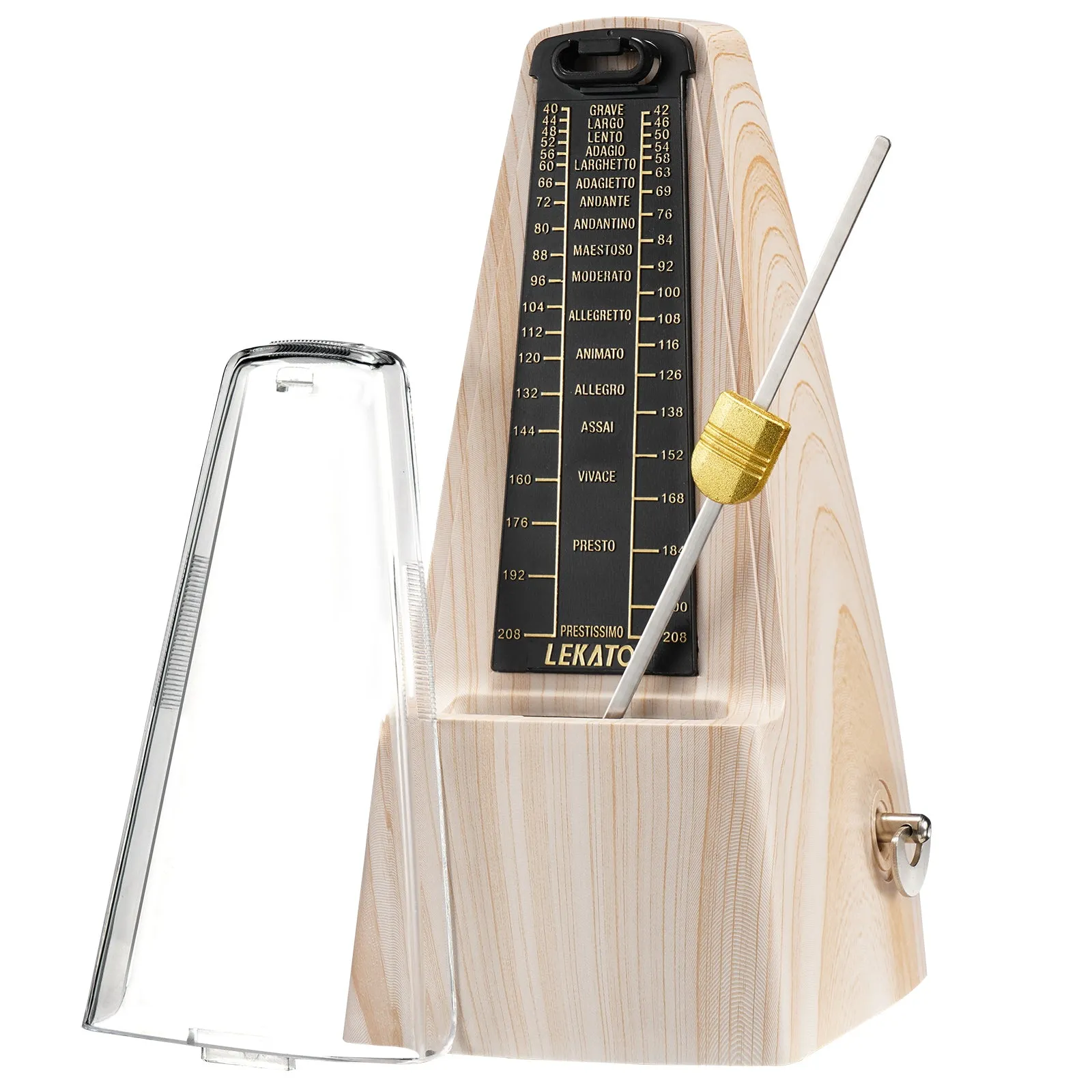 LEKATO L-350 Mechanical Metronome Track Beat Tempo