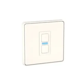 Lightwave LP21WH MK2 Smart Dimmer, 1 Gang, Works with Alexa, Google Assistant, HomeKit, iOS & Android Compatible - White Metal