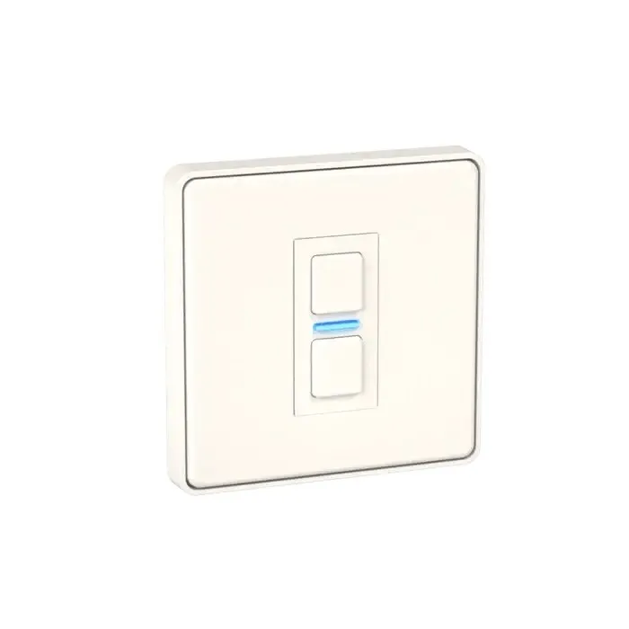 Lightwave LP21WH MK2 Smart Dimmer, 1 Gang, Works with Alexa, Google Assistant, HomeKit, iOS & Android Compatible - White Metal