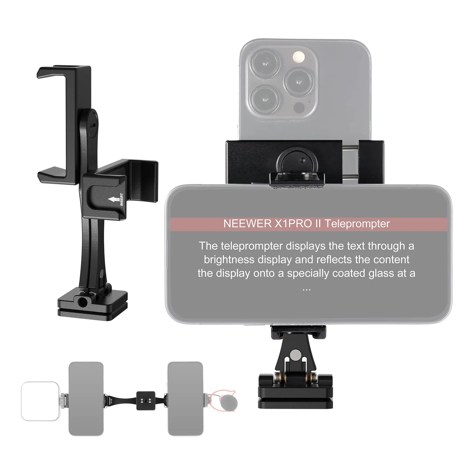 NEEWER SP-08 Metal Phone Tripod Mount Adapter