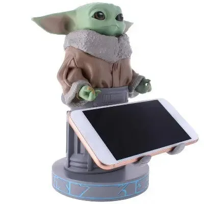 New - Star Wars Cable Guy Phone and Controller Holder - Mandalorian Grogu on Seeing Stone