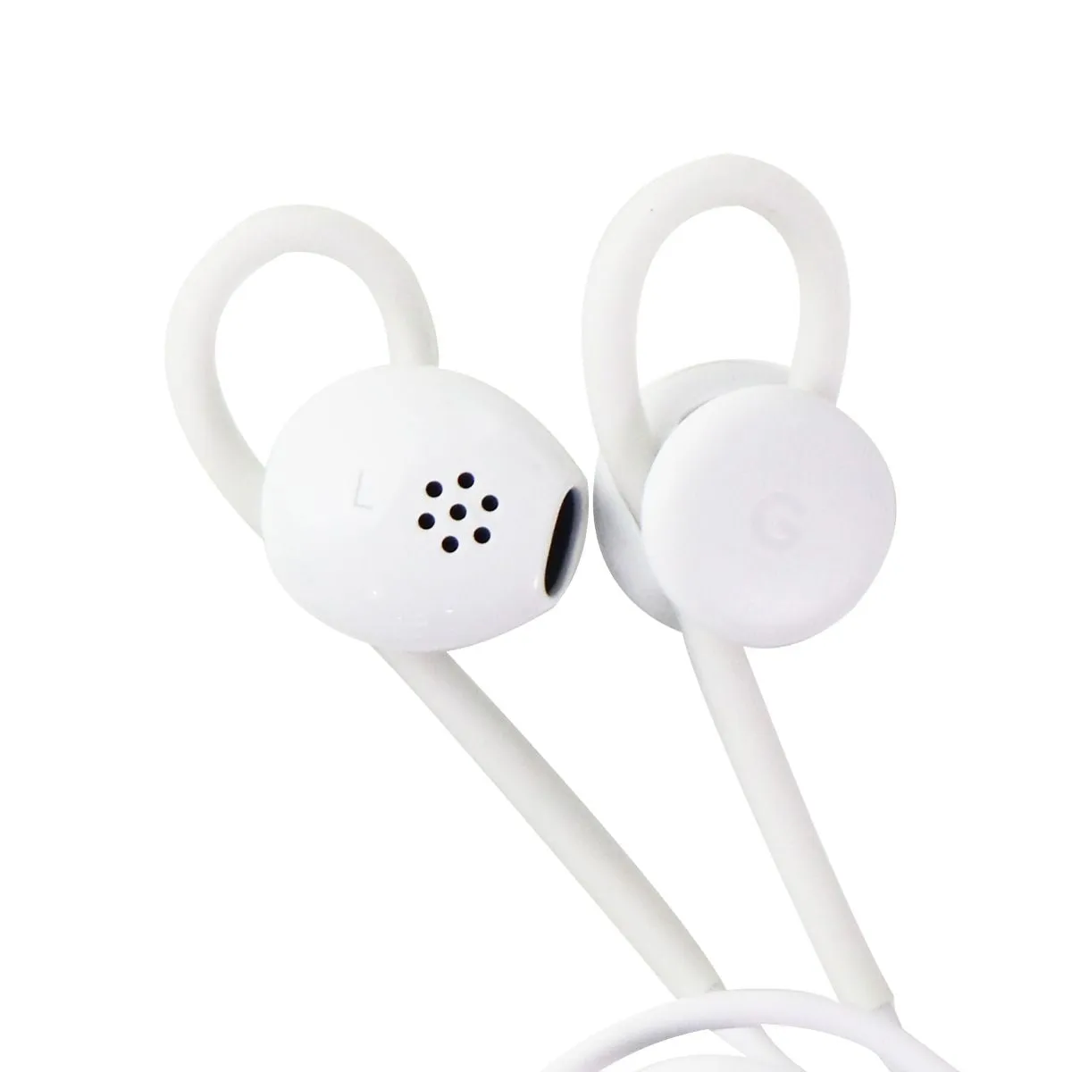 Official Google Pixel USB-C Earbuds with Remote and Microphone - White (G019A)