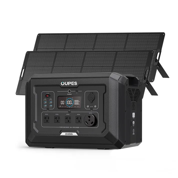 OUPES Mega 2 Power Station | 2500W, 2048Wh, Fast Charge