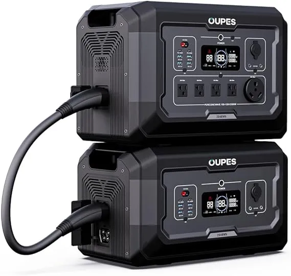 OUPES Mega 2 Power Station | 2500W, 2048Wh, Fast Charge