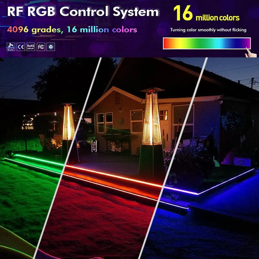 RGB LED Strip 220V 240V 120LEDs/m WiFi Tuya APP LED controller with 24key Remote