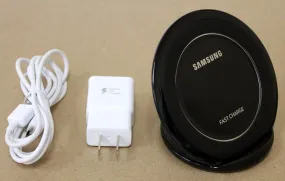 Samsung Fast Charge Qi Wireless Charging Stand Pad & Wall Adapter EP-NG930