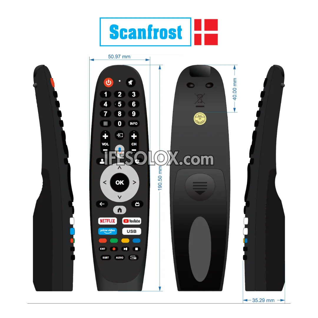 ScanFrost 43 inch SFLED43AN Andromeda Series Smart Full HD Frameless Google TV   1 Year Warranty  - Brand New