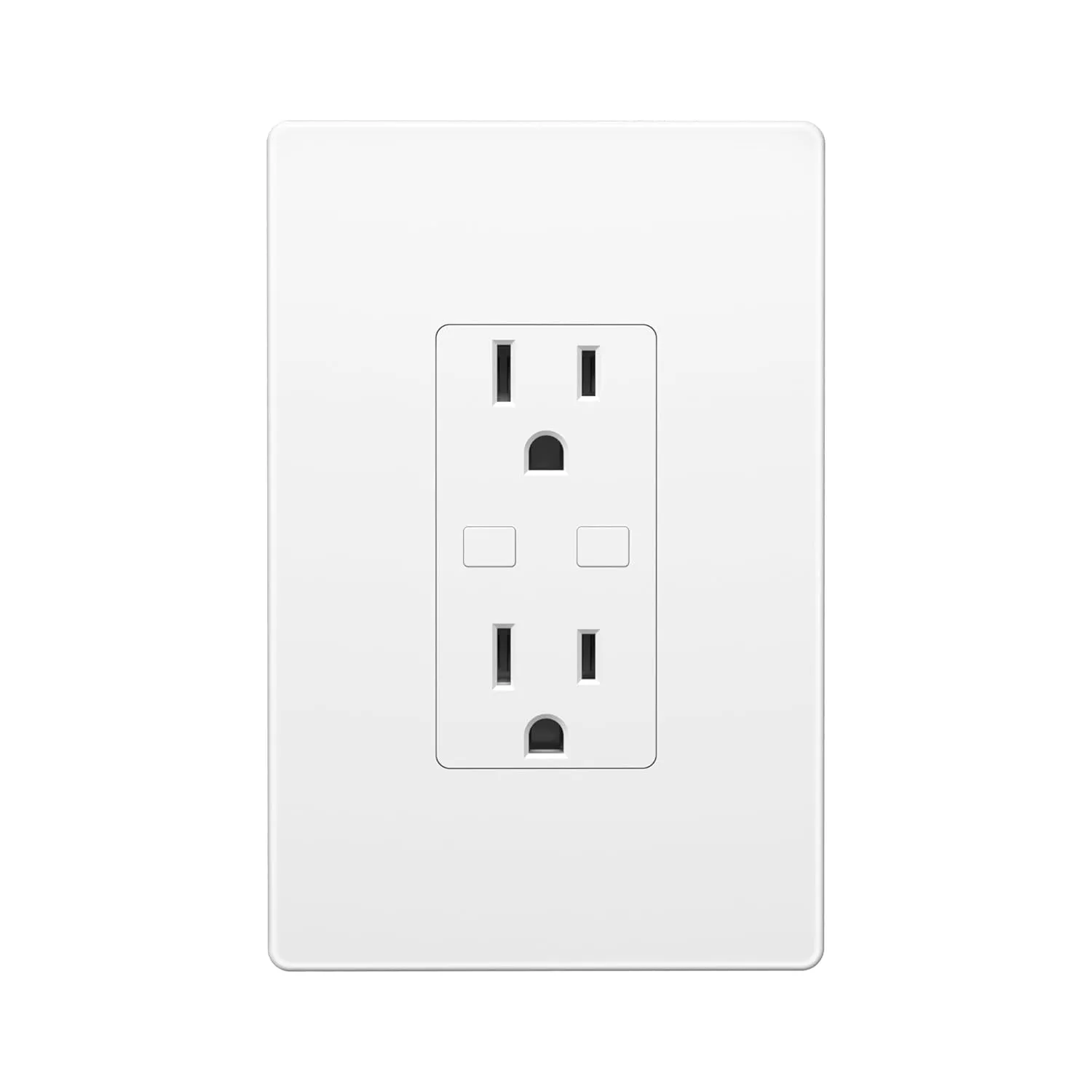 Smart WiFi in-Wall Outlet Switch 2 Individually Outlets Works with Timer Function Compatible with Alexa and Google Assistant  BN-LINK