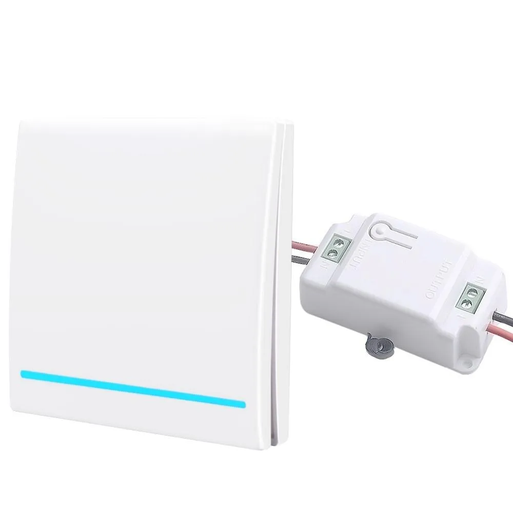 SMATRUL 433Mhz smart push Wireless Switch Light RF Remote Control AC 110V 220V Receiver Wall Panel button Bedroom Ceiling Lamp