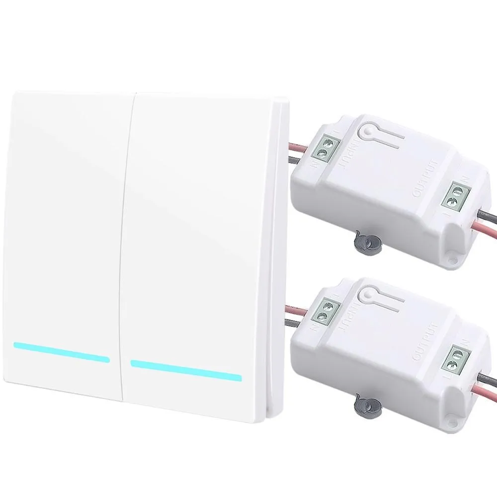 SMATRUL 433Mhz smart push Wireless Switch Light RF Remote Control AC 110V 220V Receiver Wall Panel button Bedroom Ceiling Lamp