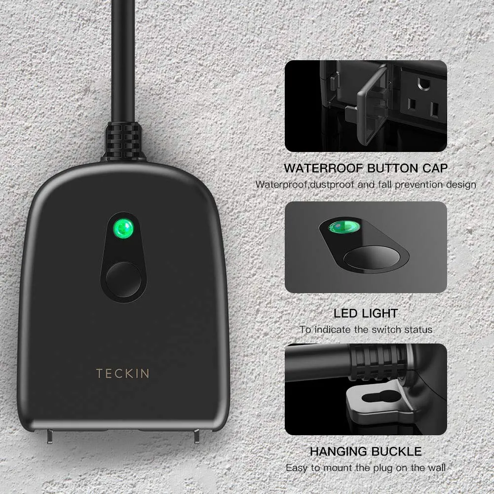 Teckin SS31 WiFi Outdoor Smart Plug with 2 Sockets