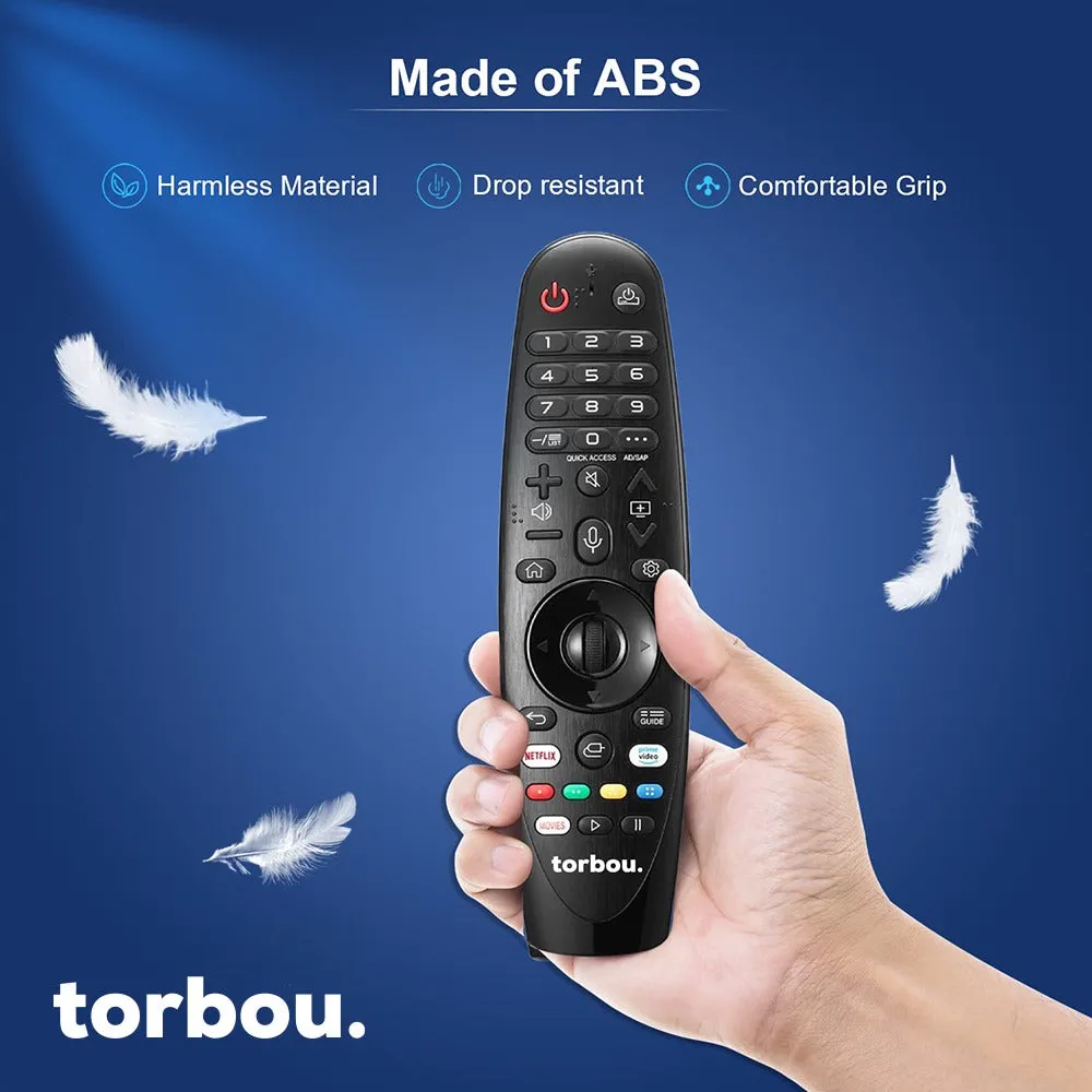 Torbou Magic Remote Control with Voice and Pointer Function Universal Torbou and LG Remote for LG UHD OLED QNED NanoCell 4K 8K Models Netflix and Prime Video Hot Keys,Google/Alexa