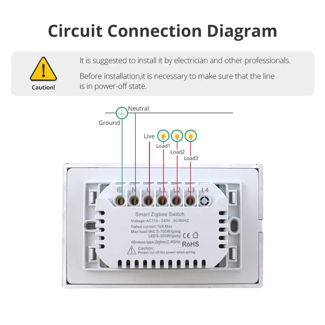 Zemismart Zigbee Double Push Switch