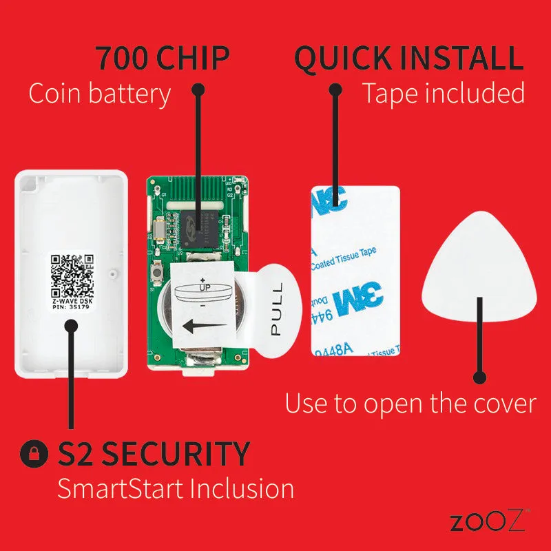 Zooz DIY Smart Garage Opener Kit (MultiRelay ZEN16 VER. 2.0   Tilt Sensor ZSE43)